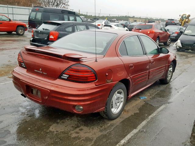 1G2NE52F12C281124 - 2002 PONTIAC GRAND AM S RED photo 4