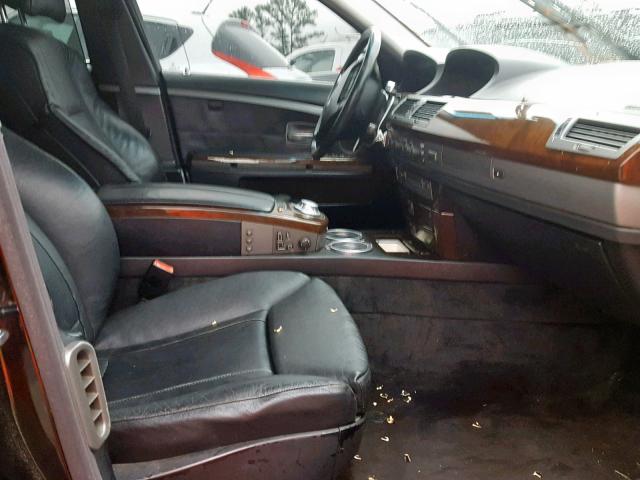 WBAGN63413DR09764 - 2003 BMW 745 LI BLACK photo 5