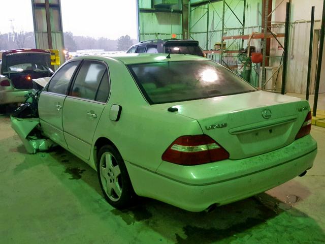 JTHBN36F650174183 - 2005 LEXUS LS 430 WHITE photo 3