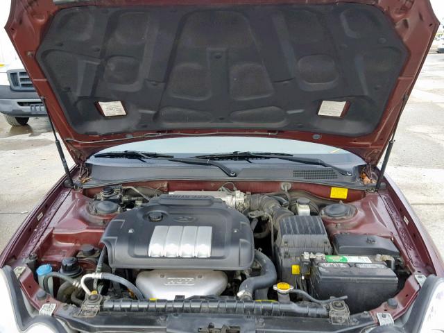 KMHWF25S95A127678 - 2005 HYUNDAI SONATA GL RED photo 7