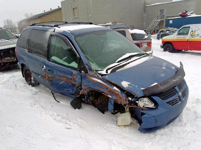 1D4GP45R57B112755 - 2007 DODGE CARAVAN SX BLUE photo 1