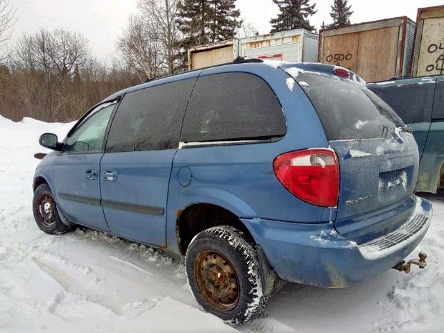 1D4GP45R57B112755 - 2007 DODGE CARAVAN SX BLUE photo 3