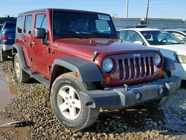 1J4GA39147L106107 - 2007 JEEP WRANGLER X BURGUNDY photo 1