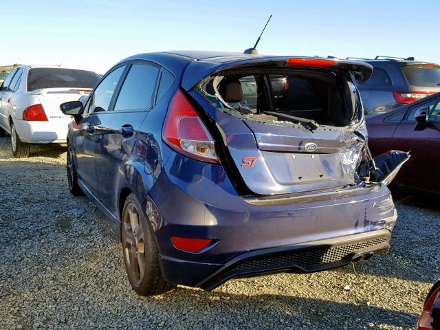 3FADP4GX8GM127325 - 2016 FORD FIESTA ST BLUE photo 3