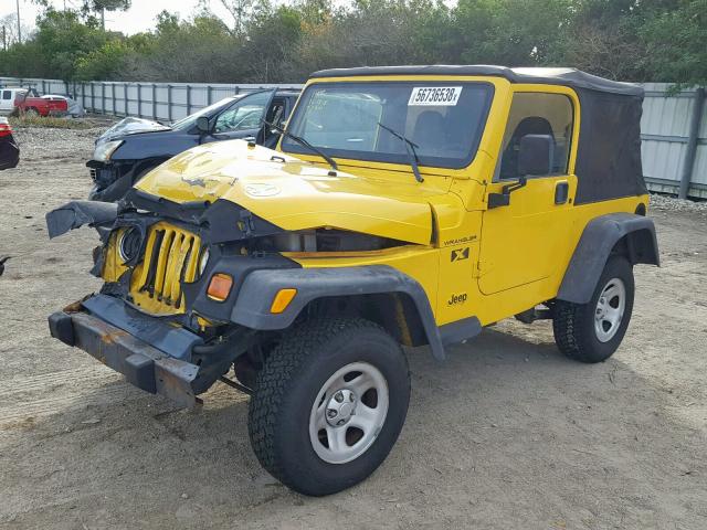 1J4FA39S92P735836 - 2002 JEEP WRANGLER / YELLOW photo 2