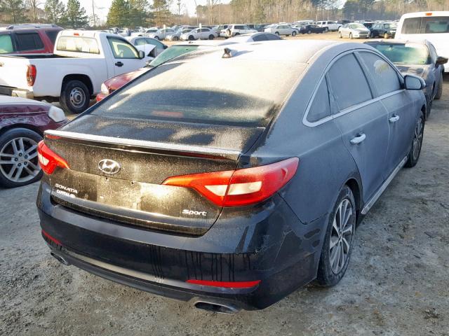 5NPE34AF2FH055195 - 2015 HYUNDAI SONATA SPO BLACK photo 4