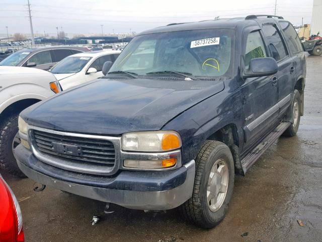 1GKEK13Z14J305429 - 2004 GMC YUKON BLUE photo 2