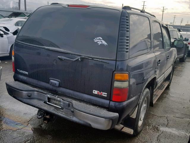 1GKEK13Z14J305429 - 2004 GMC YUKON BLUE photo 4