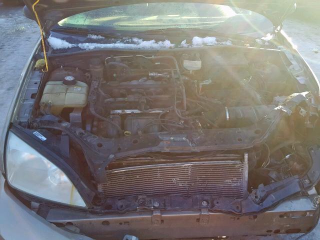 1FAFP34N95W191456 - 2005 FORD FOCUS ZX4 TAN photo 7