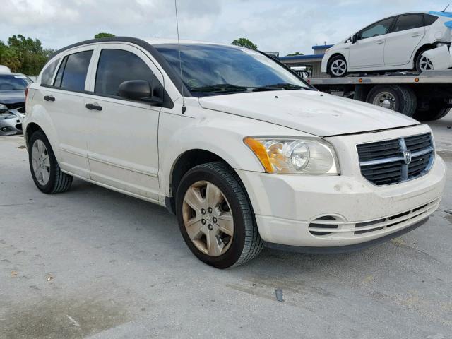 1B3HB48B77D519450 - 2007 DODGE CALIBER SX WHITE photo 1