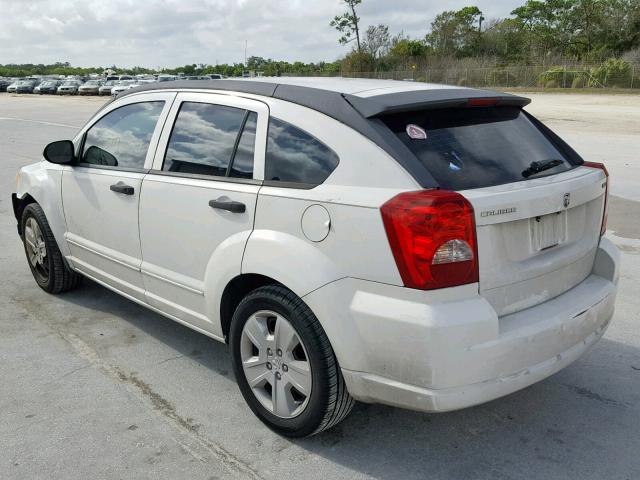 1B3HB48B77D519450 - 2007 DODGE CALIBER SX WHITE photo 3