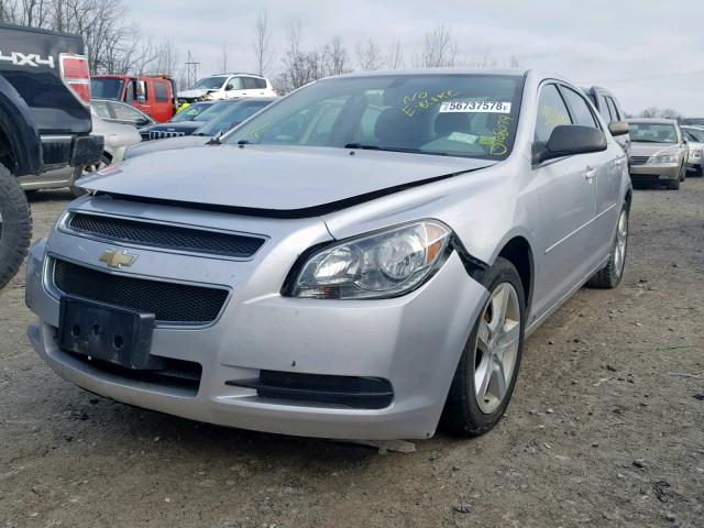 1G1ZB5EB2AF104036 - 2010 CHEVROLET MALIBU LS ვერცხლისფერი ფოტო 2