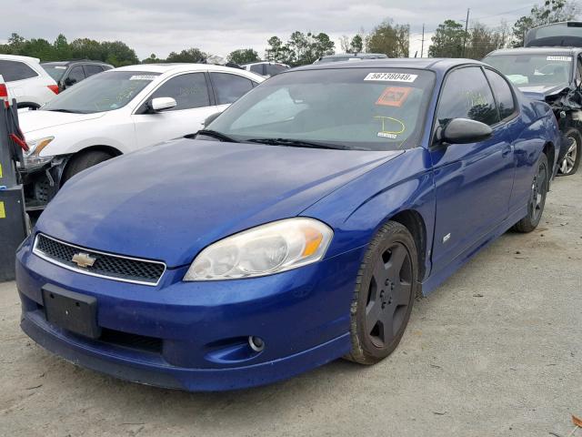 2G1WL16C569372546 - 2006 CHEVROLET MONTE CARL BLUE photo 2