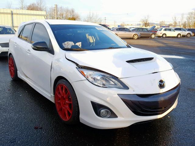 JM1BL1L45D1748716 - 2013 MAZDA SPEED 3 WHITE photo 1