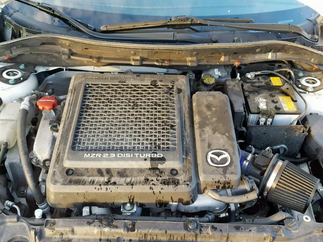 JM1BL1L45D1748716 - 2013 MAZDA SPEED 3 WHITE photo 7