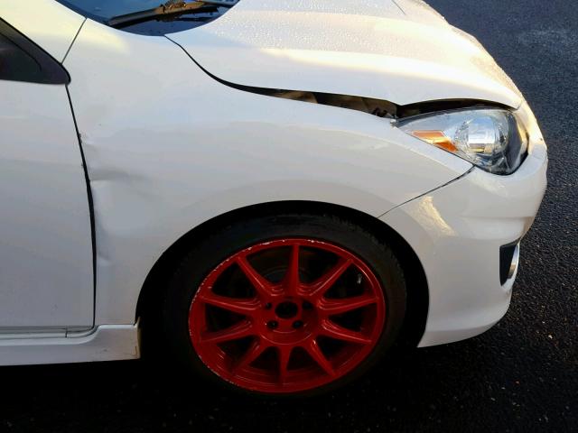 JM1BL1L45D1748716 - 2013 MAZDA SPEED 3 WHITE photo 9