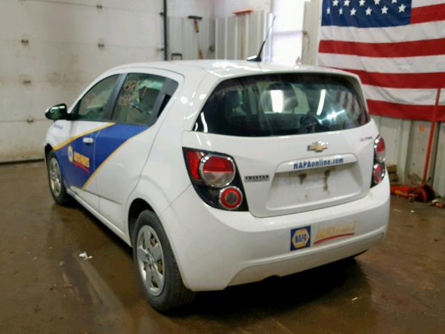 1G1JA6SG6D4199240 - 2013 CHEVROLET SONIC LS 白色 照片 3