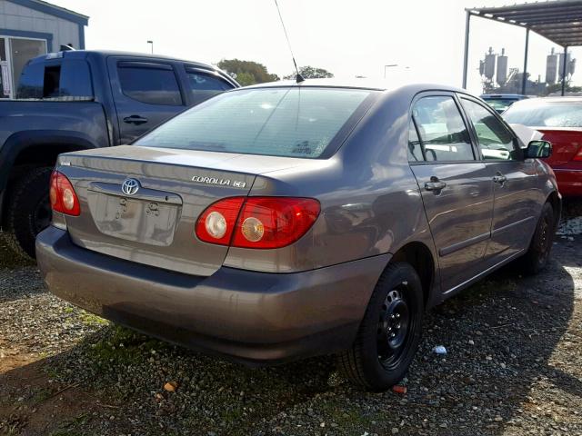 1NXBR32E58Z029518 - 2008 TOYOTA COROLLA CE GRAY photo 4