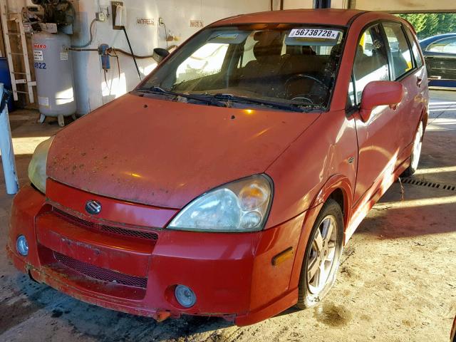 JS2RC41H425101693 - 2002 SUZUKI AERIO SX RED photo 2