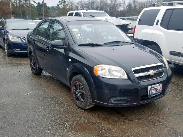KL1TD56657B040784 - 2007 CHEVROLET AVEO BASE შავი ფოტო 1