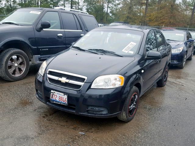 KL1TD56657B040784 - 2007 CHEVROLET AVEO BASE შავი ფოტო 2