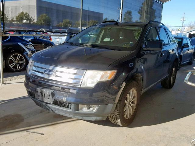 2FMDK4JC4ABA97968 - 2010 FORD EDGE SEL BLUE photo 2