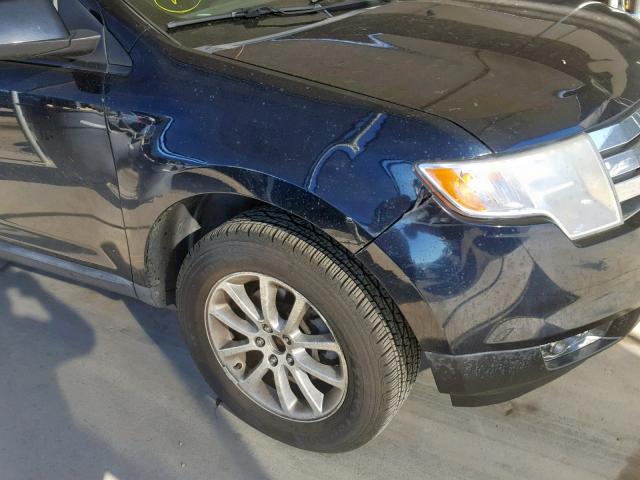 2FMDK4JC4ABA97968 - 2010 FORD EDGE SEL BLUE photo 9