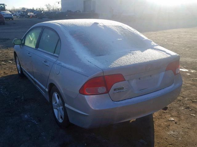 1HGFA16968L060752 - 2008 HONDA CIVIC EXL SILVER photo 3