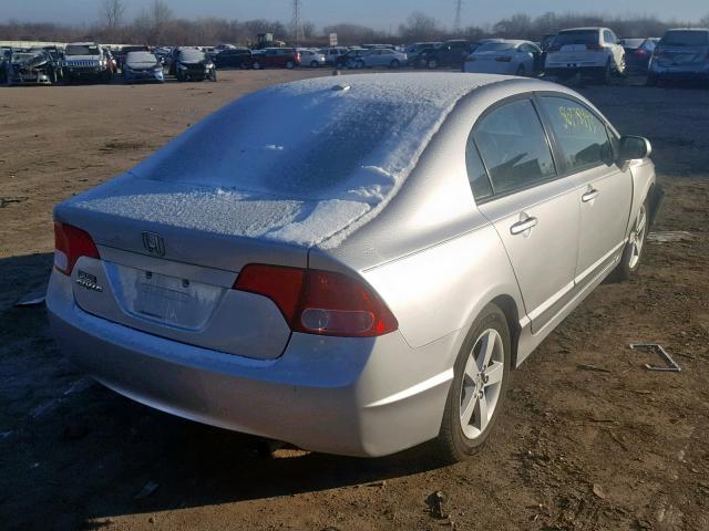 1HGFA16968L060752 - 2008 HONDA CIVIC EXL SILVER photo 4