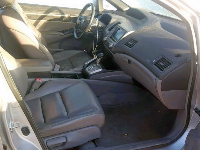 1HGFA16968L060752 - 2008 HONDA CIVIC EXL SILVER photo 5