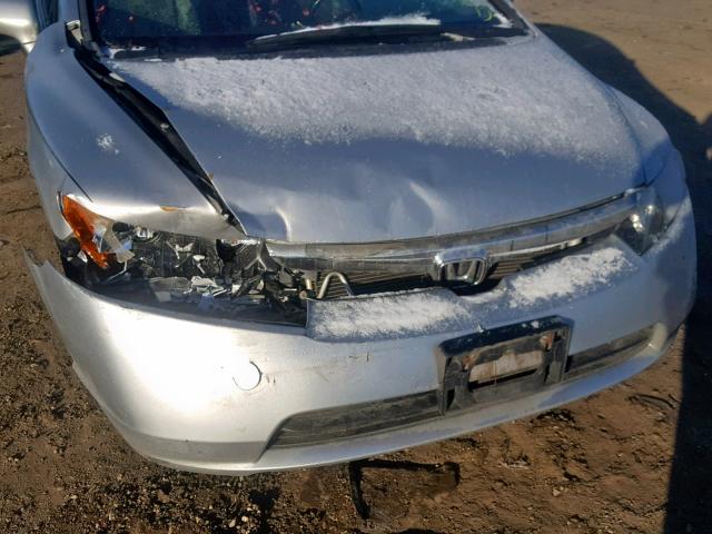 1HGFA16968L060752 - 2008 HONDA CIVIC EXL SILVER photo 9