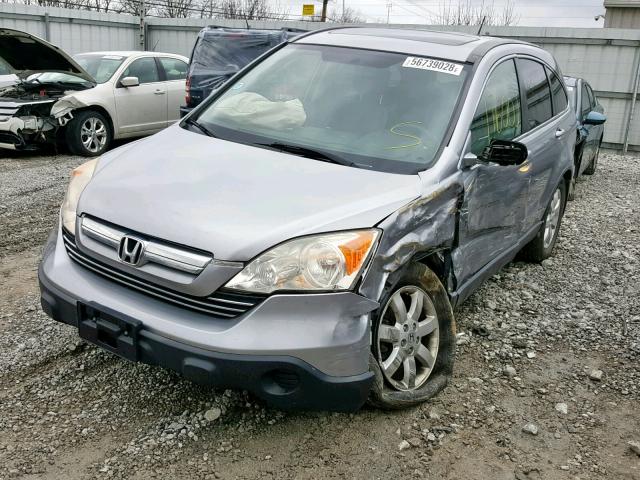 JHLRE48777C023417 - 2007 HONDA CR-V EXL GRAY photo 2