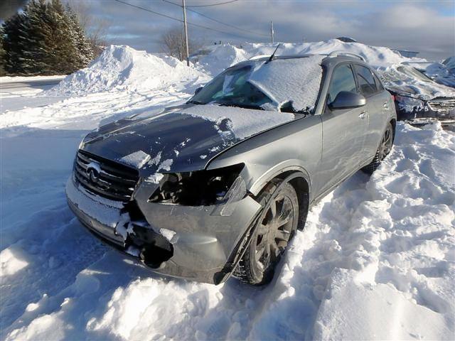 JNRBS08W64X400072 - 2004 INFINITI FX45 GRAY photo 2