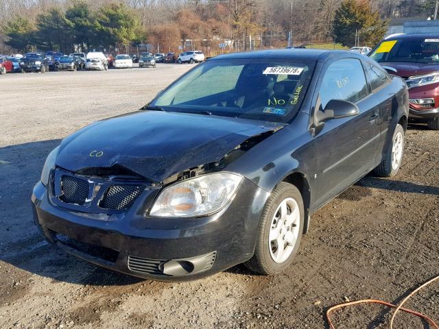 1G2AS18H597274138 - 2009 PONTIAC G5 BLACK photo 2