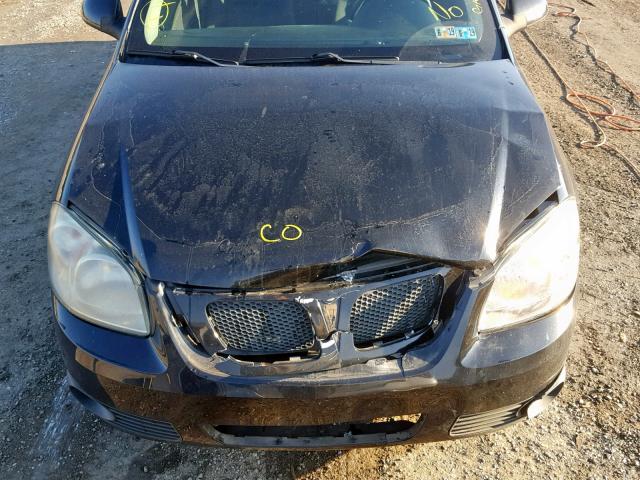 1G2AS18H597274138 - 2009 PONTIAC G5 BLACK photo 7