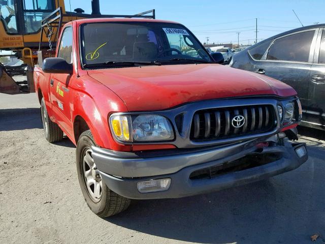 5TENL42N22Z098786 - 2002 TOYOTA TACOMA RED photo 1