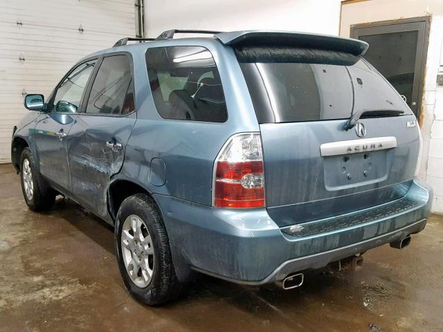 2HNYD18785H540594 - 2005 ACURA MDX TOURIN BLUE photo 3