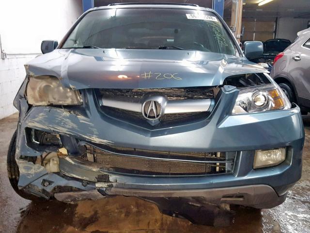 2HNYD18785H540594 - 2005 ACURA MDX TOURIN BLUE photo 9