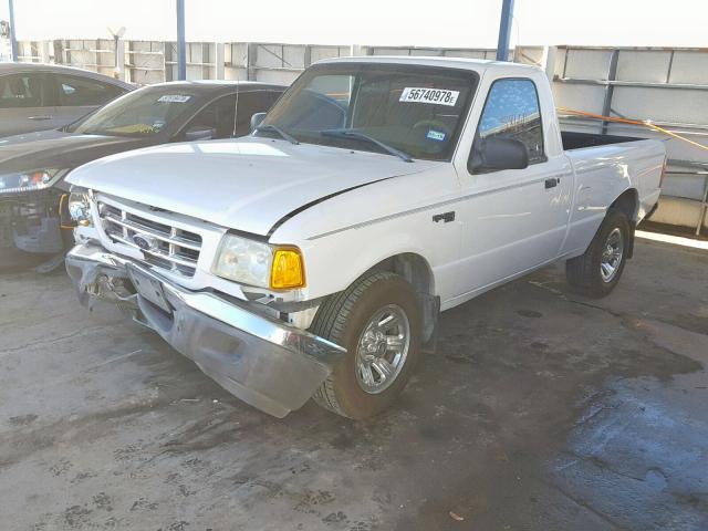 1FTYR10D02PB73318 - 2002 FORD RANGER WHITE photo 2