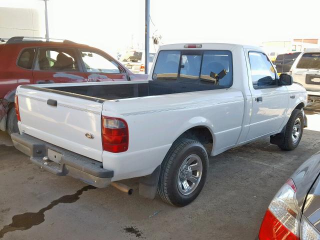 1FTYR10D02PB73318 - 2002 FORD RANGER WHITE photo 4