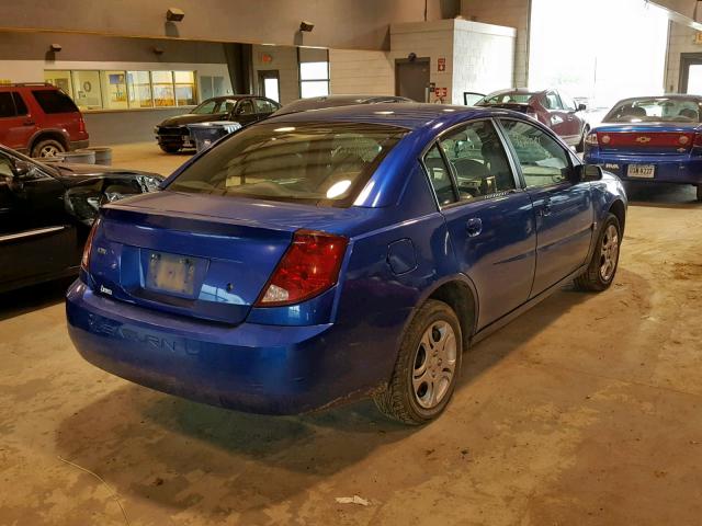1G8AJ52F25Z129516 - 2005 SATURN ION LEVEL BLUE photo 4