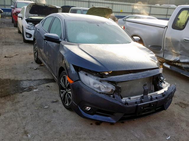 19XFC1F71GE008153 - 2016 HONDA CIVIC EXL BLUE photo 1