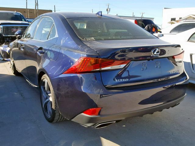 JTHBA1D24H5053062 - 2017 LEXUS IS 200T BLUE photo 3