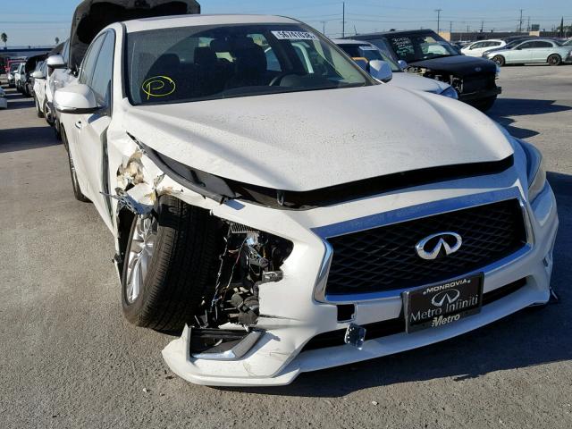 JN1EV7AP4JM592060 - 2018 INFINITI Q50 LUXE WHITE photo 1