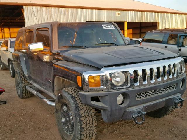 5GTDN13E578251827 - 2007 HUMMER H3 BLACK photo 1