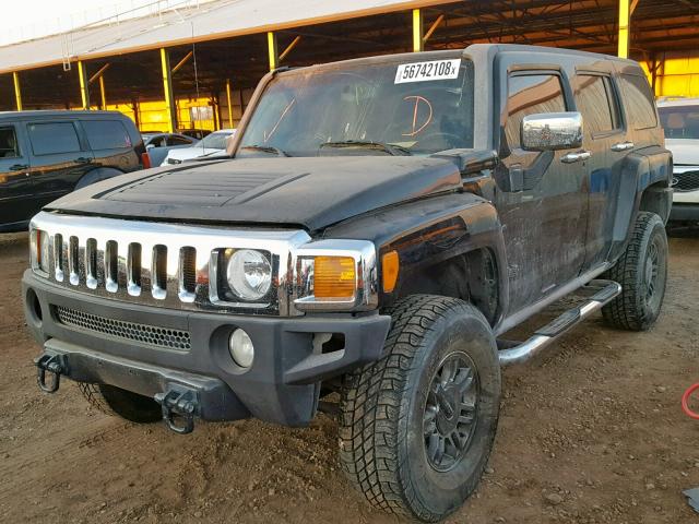 5GTDN13E578251827 - 2007 HUMMER H3 BLACK photo 2