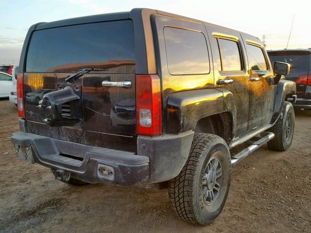 5GTDN13E578251827 - 2007 HUMMER H3 BLACK photo 4