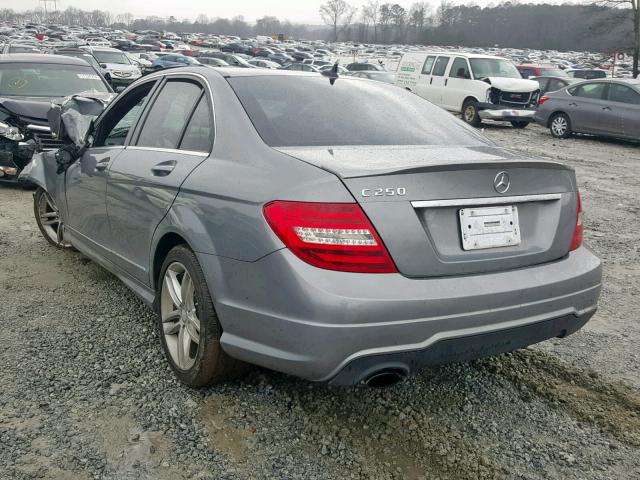 WDDGF4HB4DR272259 - 2013 MERCEDES-BENZ C 250 GRAY photo 3