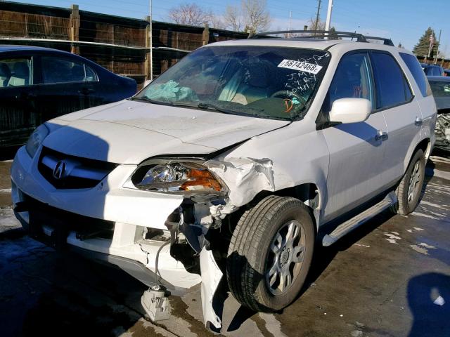 2HNYD18614H508107 - 2004 ACURA MDX TOURIN WHITE photo 2