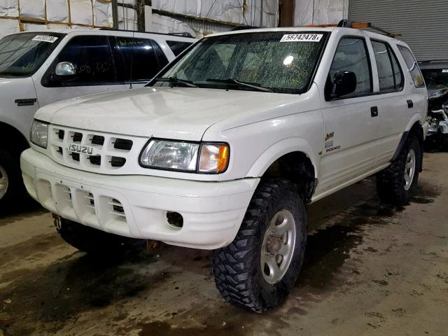 4S2DM58W8Y4317769 - 2000 ISUZU RODEO S WHITE photo 2